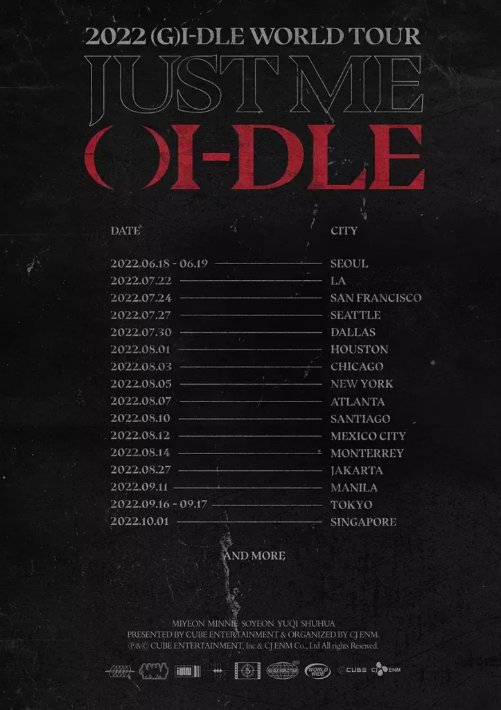 (G)I-DLE tour mundial 2022